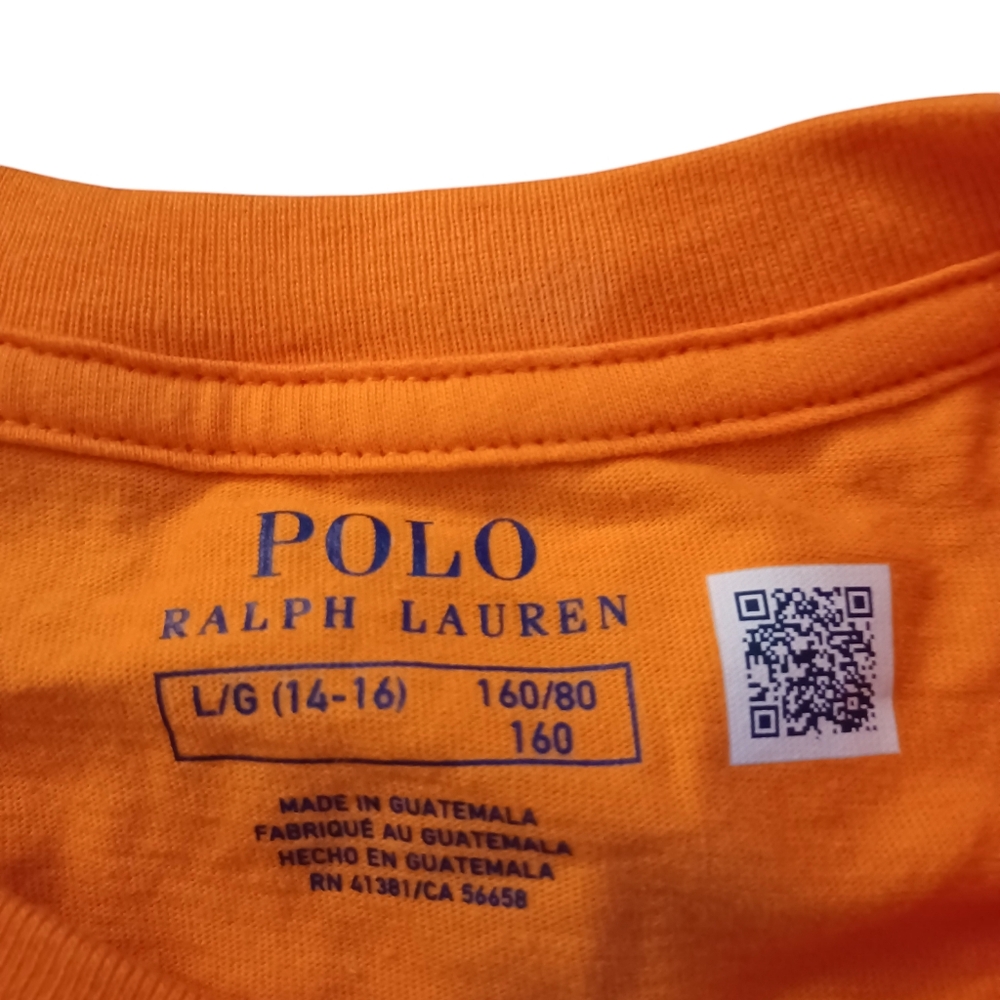 Ralph Lauren Girls Youth Polo Bear T-Shirt Sz L (14-16) - Picture 3 of 3
